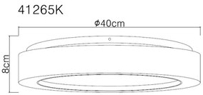 Globo 41265K - Plafoniera LED LIAMI LED/24W/230V diametro 40 cm 4000K bianco