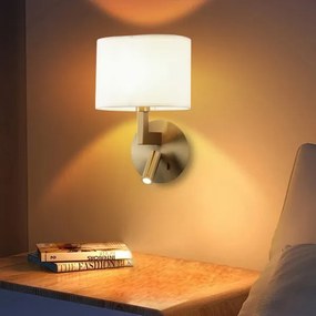 Brilagi - Applique a LED DAYA 1xE14/40W/230V + LED/3W bianco/cromo opaco