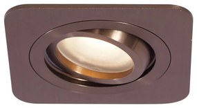 Set di 6 faretti da incasso arrotondati bronzo scuro GU10 50mm IP44 - Alberto