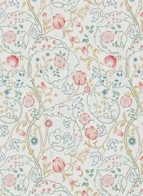 Morris & Co Carta da parati Mary Isobel - Pink/ Ivory