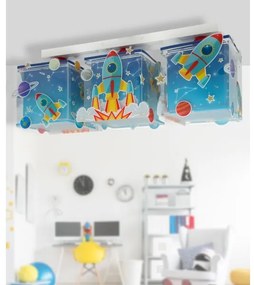 Dalber 63353 - Plafoniera per bambini ROCKET 3xE27/15W/230V