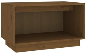 Mobile porta tv miele 60x35x35 cm in legno massello di pino