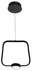 Lampada LED sospensione 28W D32 cm - moderno Nero ALFA Piccolo