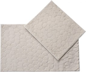 Set di tappetini per il bagno beige 2 pz 60x100 cm Rabbit – Foutastic