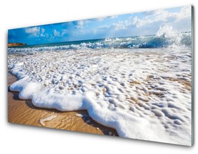 Quadro vetro Spiaggia Mare Sabbia Natura 100x50 cm