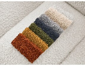 Divano bianco con rivestimento in bouclé 232 cm Hippolyte – Bobochic Paris