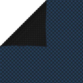 Pellicola Galleggiante Solare Pe Piscina 800x500 Cm Nero E Blu /