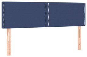 Giroletto a Molle con Materasso Blu 140x200 cm in Tessuto