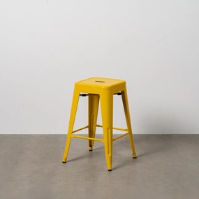 Set di sedie da bar gialla in metallo 2 pz (altezza della seduta 61 cm) – Ixia