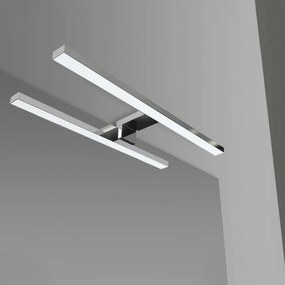 Specchio LED filo lucido 70x105 cm reversibile con luce naturale