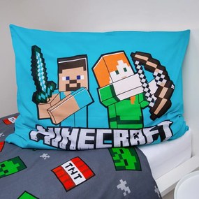 Set copripiumino e federa da bambini in cotone per letto singolo 140x200 cm Minecraft "We got this" – Jerry Fabrics