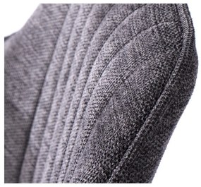 Sgabello da bar grigio scuro imbottito con altezza regolabile/con braccioli (altezza della seduta 65 cm) Nolan – Unique Furniture