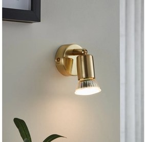 Eglo 33184 - Luce Spot da parete a LED BUZZ-LED 1xGU10/2,8W/230V 3000K oro