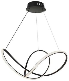 Lampadario a sospensione con filo LED dimmerabile LED/50W/230V 3000K nero