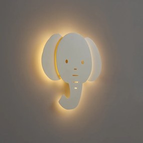 Lampada da parete per bambini beige con LED dimmerabile a 3 livelli - Ellie l'Elefante