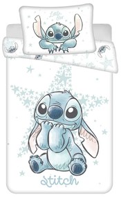 Lenzuolo per culla in cotone bianco 100x135 cm Lilo and Stitch "White Star" - Jerry Fabrics