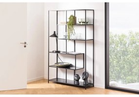 Libreria nera in frassino 114x185 cm Seaford - Actona