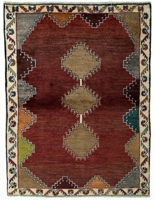 Gabbeh Tappeto persiano 140x110 Rosso (Iran) Annodato A Mano