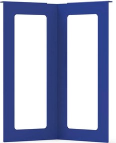 Gamba per mobili STEELMI Boomerang in acciaio blu lucido L 30 x P 57 x H 71 cm
