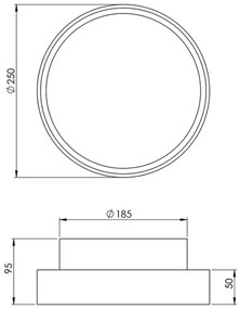 Fabas 3229/61/102 - Lampada tecnica HATTON 1xE27/42W/230V IP65