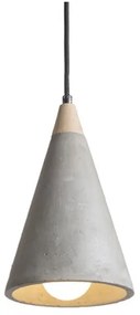 RED - Design Rendl - R12380 - Lampadario su corda HEIDI 1xE27/28W/230V cemento/legno