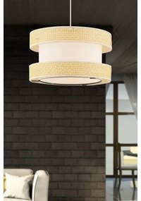 Lampadario sospeso con cavo HALO 1xE27/60W/230V crema/beige