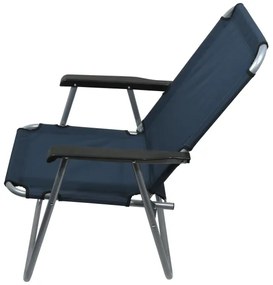 Sedia da campeggio pieghevole blu