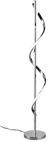 Lampada da terra a LED dimmerabile in argento lucido (altezza 120 cm) Isabel - Reality