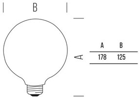 Globo125 Stick 725lm 7,0W E27 GOLD