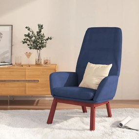 Sedia Relax Blu İn Tessuto /