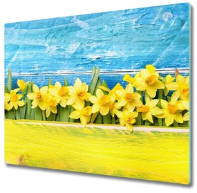 Tagliere in vetro Narcisi 60x52 cm