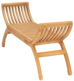 Panchina da giardino 126 cm in legno massello di teak