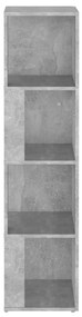 Armadio angolare grigio cemento 33x33x132 cm in truciolato