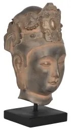 Statua Decorativa Home ESPRIT Marrone Nero Buddha Orientale 15 x 18 x 38 cm