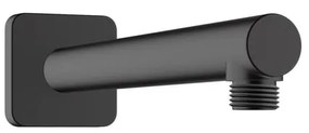 Braccio per soffione doccia HANSGROHE Vernis Shape quadrato L 6.5 x H 6.5 cm in ottone nero opaco
