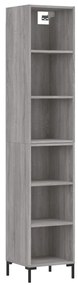 Credenza Grigio Sonoma 34,5x32,5x180 cm in Legno Multistrato