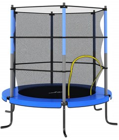 Set Trampolino con Rete di Sicurezza Rotondo di diverse dimensioni e capacità, Set Trampolino con Rete di Sicurezza Rotondo 140x160 cm Blue