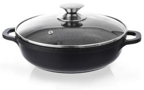 Casseruola antiaderente Pfluon Granit con coperchio in vetro , ⌀ 24 cm Grande - Orion