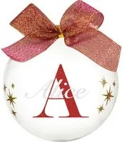 Pallina natale con nome Alice 10cm