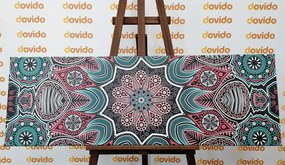 Stampa su tela – Mandala indiana con motivo floreale