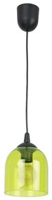 Lampadario a sospensione con filo CHRIS 1xE27/60W/230V verde