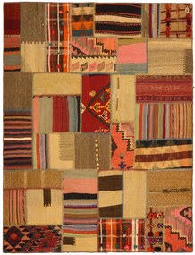 Patchwork Tappeto persiano 160x210 Beige (Iran) Annodato A Mano