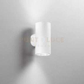 Applique biemissione led polo bianca tonda 16w 1960lm cct 3000k / 4...