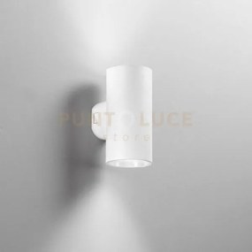 Applique led polo in policarbonato bianco 2x 8w 1600lm cct ip65 16,...