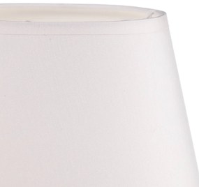 Euluna Lampada da tavolo Soho, cono altezza 33 cm, bianco
