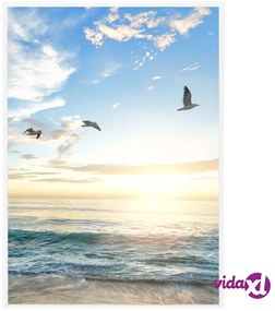vidaXL Cornici Foto Collage 5 pz per Tavolo Bianche 18x24 cm in MDF