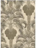 Tapete Hollywood Palm von Cole & Son - Silver & Charcoal