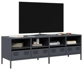 Mobile Tv Antracite 135x39x43,5 Cm Acciaio Laminato A Freddo /