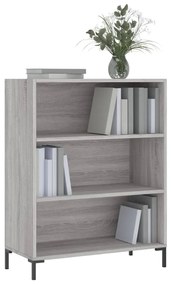 Libreria Grigio Sonoma 69,5x32,5x90 cm in Legno Multistrato