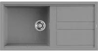 Lavello Elleci Incasso 1 vasca 100x51 Best 480 Granitek Grigio Cemento LGB48048